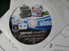 **Receipt Printer STAR TSP100 FUTURE PRINT THERMAL with wires**
