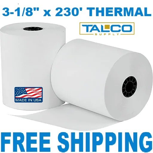(10) CITIZEN CBM-1000 (3-1/8&Prime; x 230&prime;) THERMAL PAPER ROLLS ~FAST FREE SHIPPING~