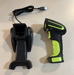 Symcode Wireless 2D Bluetooth Barcode Scanner 433, with Stand And Users Manual
