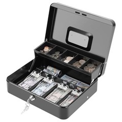Extra-Large Key Lock Cash Box – Scratch-Resistant Metal Case for Secure Storage