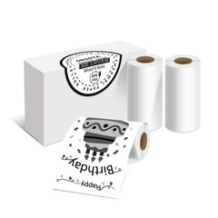 3 Rolls Thermal Paper Roll 57mm x 6m for S002 Mini Printer Kids Print Camera