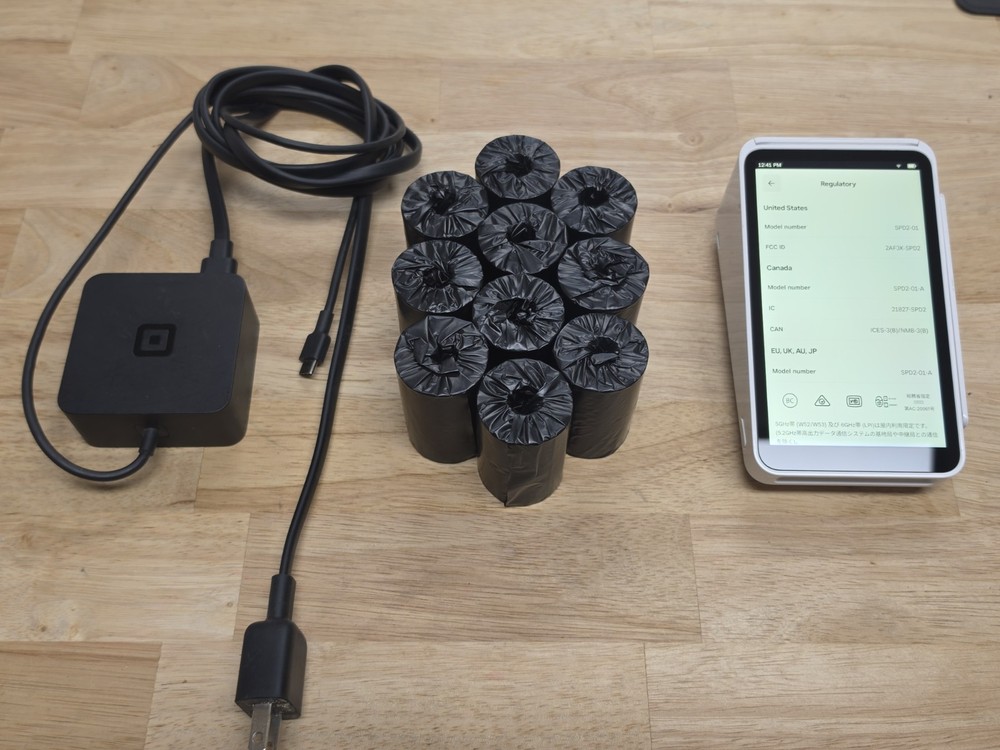 Square Terminal Bundle GEN 2 10 Rolls And Charger