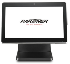 Partner E5-1-K Touch POS System, MSR, 15&Prime; Display (New) w/ MSR and Stand