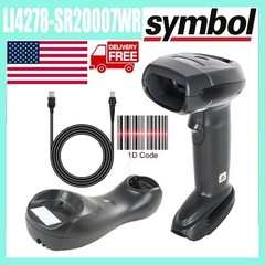 Zebra Symbol LI4278-SR20007WR USB Wireless 1D Handheld Barcode Scanner+ Cradle