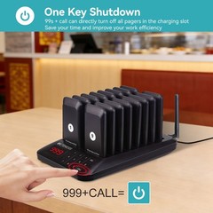 Retekess TD157 Restaurant Pager System Guest Queuing 46 Buzzer Cafe Food Truck
