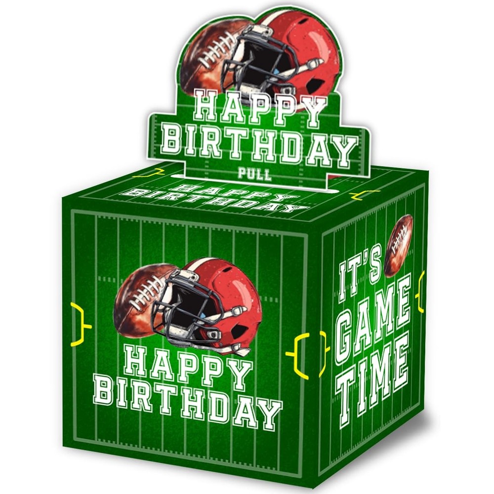 Football Birthday Money Gift Boxes for Cash, Sports Football Birthday Money P…