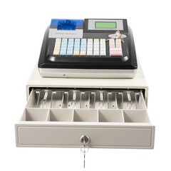 Square POS Terminal Cash Register Complete W/ Printer, And Cash Drawer, 48 Keys