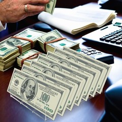 2 PCS Money Organizer for Cash, Acrylic Holder Cash Tray, 7 Transparent