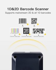 1D/2D Imager Presentation Omni-Directional Barcode Scanner QR Code Stand BCST-81