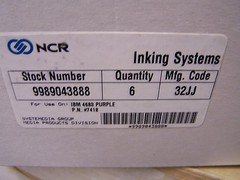 6 – NCR Inking systems Cassette Ink Ribbon 9989043888 For 4683 Purple PN # 7418
