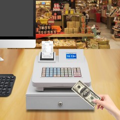 Electronic Cash Register Pos System Supermarket Bar Retail Shop with Cash Drawer