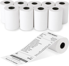 2 1/4 X 50 Thermal Receipt Paper Rolls, POS Cash Register Paper Rolls, BPA Free