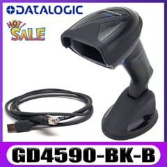 Datalogic Gryphon GD4590-BK-B All-in-One 2D Barcode Scanner W/ USB Cable & Base