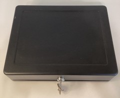 Sentry Safe Black Cash Box With Money Tray & Keys