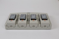 Symbol 4-Slot Battery Charger 20-33569-01R w/ 4 Batteries 82-127912-01 Rev C
