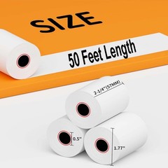 (50 Rolls) 2 1/4 x 50 Thermal Receipt Rolls Premium Quality fits all Credit C…