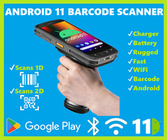 New 2023 Android 11 PistolGrip Barcode Scanner Zebra SE4750 2D/1D/QR, WiFi!🔥⭐