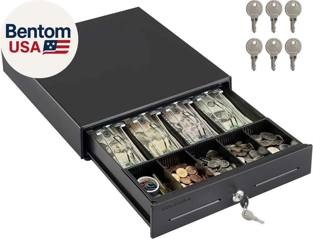 13&Prime; Electronic Cash Register Drawer for Point of Sale (POS) System with 4 Bill 5