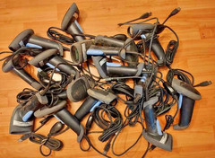 *100% WORKING* LOT OF 15x UNITECH MS335-XG WORKING USB BARCODE SCANNERS USED