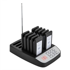 Restaurant Wireless Guest Paging System 10 Beepers Queuing Calling Pager Food