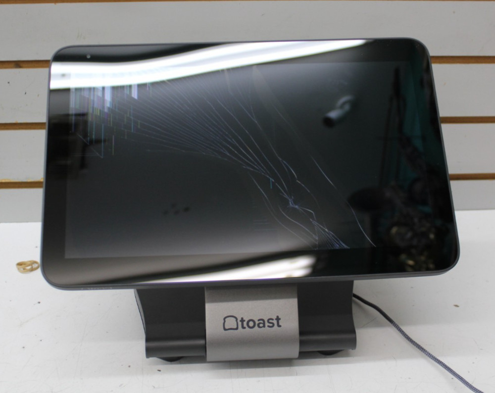 Toast Flex 3 POS Terminal Data Processing System CRACKED SCREEN NEW