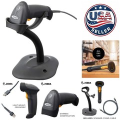 Zebra LS2208 Laser Scanner Kit with Gooseneck Stand – Efficient USB Connectivity