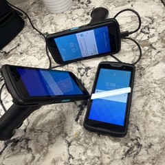 (3) UNITECH EA520_US Rugged Android 11 Barcode Scanner Mobile Computer