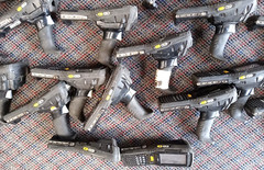 Lot Of 26 Psion Zebra Omnii XT15 7545MBW Barcode Scanner Untested As Is