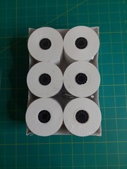 Thermal Receipt Paper Rolls 3.125&Prime; x 190&prime; New Open Package 6 Rolls Made in USA