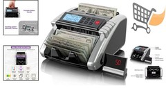 Money Counter Machine with Value Count Euro Dollar Fake Bill Detectors