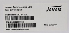 Janam XM60W Handheld Barcode Scanners (4 Units) w/ CRD-P4 Cradle & Batteries