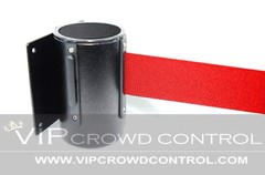 WALL MOUNT STANCHIONS, 2 PCS PACKAGE AISLEWAY 156&Prime; RED BELT, VIP CROWD CONTROL