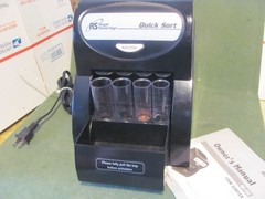 Royal Sovereign QS-1AC Electric 1 Row Coin Sorter with manual