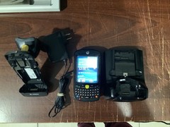 Motorola Zebra MC55A0 Mobile Computer Barcode Scanner Dock, Extension, Pwr Cord
