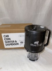VINTAGE 2000 AUTO SORTER MOTORIZED COIN BANK DISPENSER CUP HOLDER Works