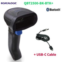 Datalogic QBT2500-BK-BTK+ 2D Bluetooth QuickScan Barcode Scanner w/USB-C Cable