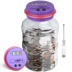 Large Piggy Bank for Adults Kids Digital Coin Counting LCD Counter