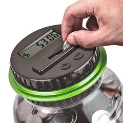 1.8L Green Large Digital Counting Money Jar Coin Counter Machine US Coin
