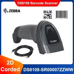 Zebra DS8108-SR00007ZZWW Standard Range USB 1D 2D Imager Barcode Scanner w Cable