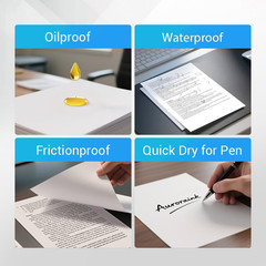 Papel Termico Plegable 8.5×11 Pulgadas Para Impresora M08F M832 M834 100 Hojas
