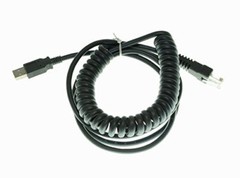 7FT Coiled USB Laser Barcode Scanner Cable for Symbol LS2208 CBA-U01-S07ZAR