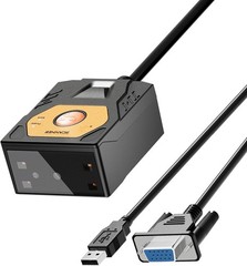 NETUM NT-480 RS232 2D QR 1D Barcode Scanner Fixed Mount Industrial OEM