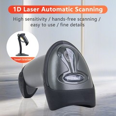 Zebra LS2208 Barcode Scanner Handheld with Stand & USB Cable LS2208-SR20007R-NA
