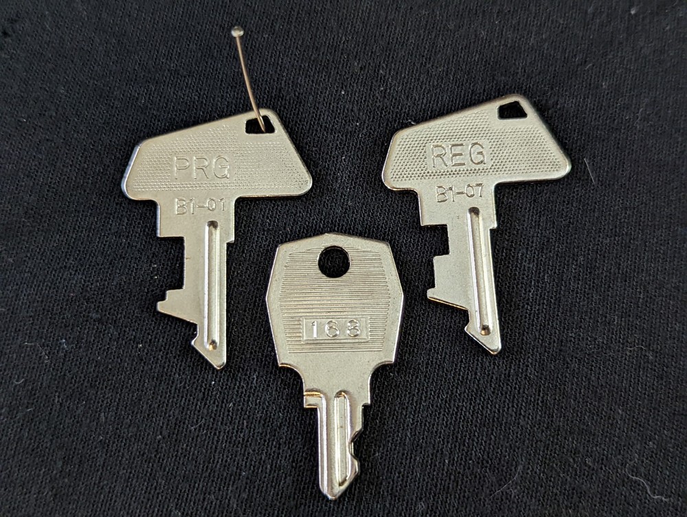 Casio Replacement Cash Register Keys – REG / PRG / 168 – Set of 3