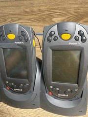 Symbol Pocket PC Scanners w/ CRD2700-4000E Quad Dock Untested Lot