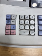 Sharp XE-A102 Electronic Cash Register NO Keys Tested Working READ