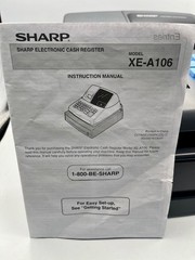 Sharp XE-A106 Electronic Cash Register. Microban Antimicrobial Keytop Protection