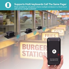 Retekess TD157 Restaurant Pager System Guest Queuing 46 Buzzer Cafe Food Truck