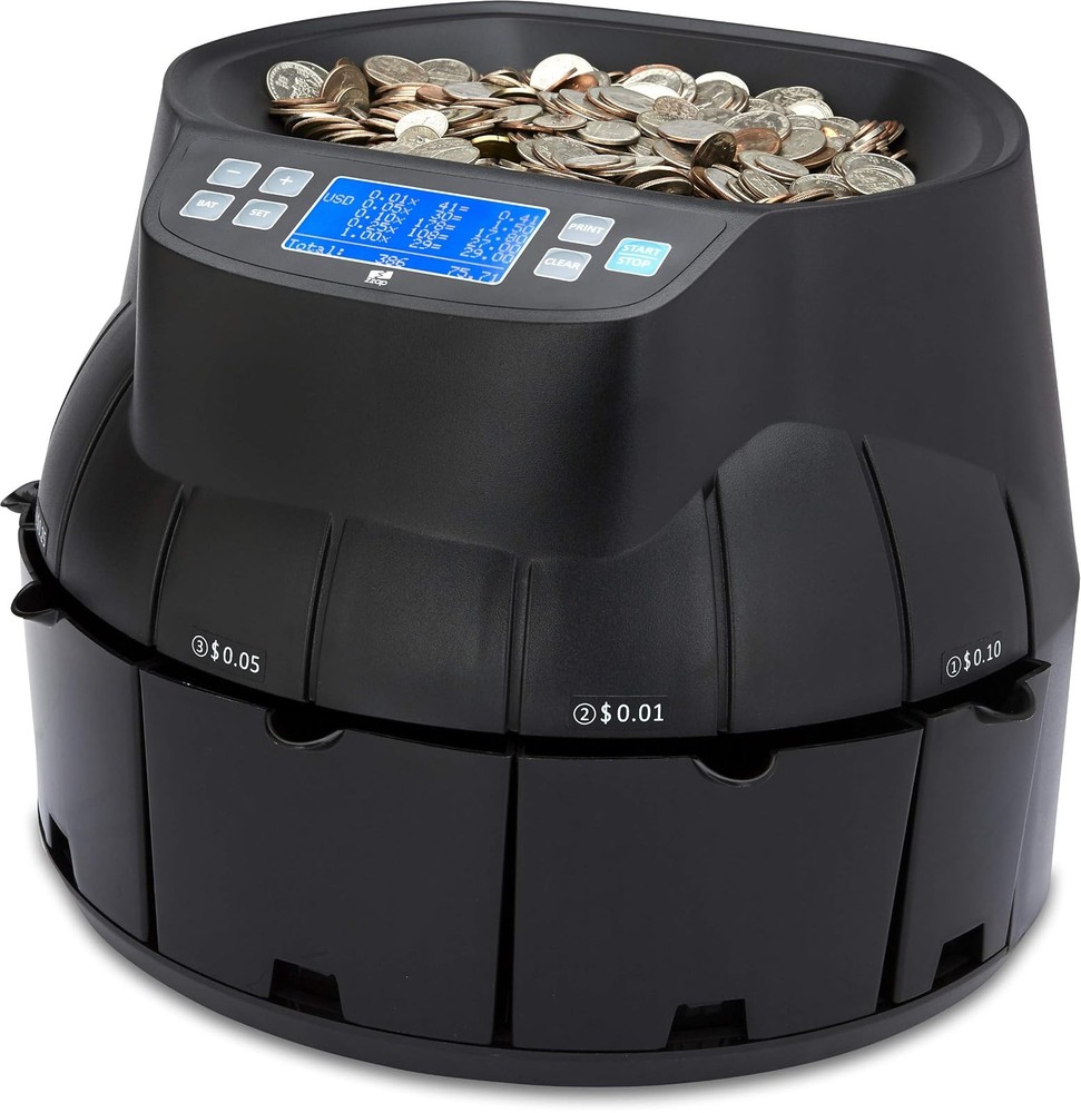 CS40 Coin Counter Sorter Roller Money Cash Machine