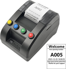 Take a Number Printer Ticket Thermal Printer Ticket Machine with 57Mm Receipt Ti